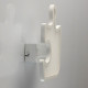 Applique murale blanche techno   8 cm 