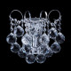Applique murale chromée crystal 1 ampoule 15 cm 