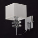 Applique murale chromée megapolis 1 ampoule 24 cm 