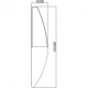 Applique murale chromée techno 1 ampoule 8 cm 