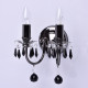 Applique murale grise classic 2 ampoules 16 cm 