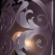Applique murale marron country 1 ampoule 9 cm 