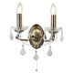 Applique paris, 2 ampoules - Coloris au choix Laiton-antique