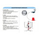B resist - 398591 -  mécanisme de chasse d'eau double poussoir 