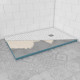 Bac receveur de douche à carreler 90x140cm recoupable sur mesure pour douche à l’italienne Aurlane - FAC053 