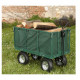 Bâche amovible pour chariot remorque de jardin l.53 cm L.102 cm H.48 cm 