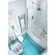 Cleargreen baignoire-douche asymétrique ecocurve r15 170x75x50 cm lucite® 