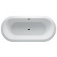 Cleargreen baignoire en îlot ovale arrondie freestark r33 174x80 écologique 