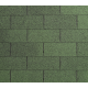 Bardeaux toiture Bardoline Classic 1 m x 0,336 m x 3 mm (paquet de 21 bandes) Vert
