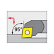 Barre d'alésage ISO 95° A..-PCLNR/L, à arrosage interne, Désignation : A32S PCLNR 12, Ø queue - dg7 32 mm, Dimensions Ø min. 40 mm 