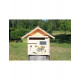Boîte aux lettres en bois créastuce : l'abeille butine (courte prestige) 