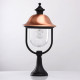 Borne d'extérieur noire street 1 ampoule 52 cm 