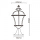 Borne d'extérieur noire street 1 ampoule 60 cm 
