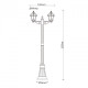 Borne d'extérieur noire street 2 ampoules 230 cm 