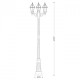 Borne d'extérieur noire street 3 ampoules 230 cm 