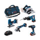 Pack 5 outils 18V (GSR+GWS+GKS+GSA+ GST) - BOSCH - 0615A5004E 