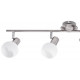 Brilliant g16332/13 plafonnier philo 4l ajustable blanc e14 acier/verre 70 x 20 cm 