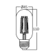 Lot de 5 ampoules led t45 filament 4w e27 2200k dimmable 