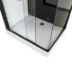 Cabine de douche 110x80x215cm - Verre Trempé - Mitigeur Chrome - DUALITY 3 RECTANGLE Aurlane - CAB165 