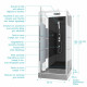 Cabine de douche 90 carrée 90x90x225cm - SCRATCHY 90 Aurlane - CAB113 