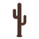 Cactus métal 3 branches h:170 cm - Couleur au choix Rouille