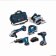 KIT 5 Outils BOSCH GSR/GWS/GKS/GSA/GST + 3 x batterie 18V 4.0Ah Li-Ion - 0615990N39 