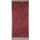 Rideau portière castor 90 x 205 cm - Couleur au choix Rouge