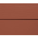 Lame de bardage fibres-ciment CEDRAL Click pose à emboîtement (à l'unité) Rouge brique (C72)