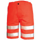 Bermuda fluo safe - 9087 - Taille et couleur au choix Rouge