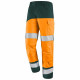 Pantalon poches genoux fluo safe xp - 9b87 - Taille et couleur au choix Orange-vert