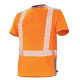 Tee-shirt manches courtes fluo safe - 9t80 - Couleur et taille au choix Orange-Gris