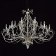 Chandelier argenté classic 18 ampoules 170 cm 