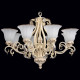 Chandelier beige country 8 ampoules 231 cm 