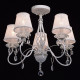 Chandelier blanc elegance 5 ampoules 58 cm 