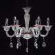 Chandelier blanc elegance 6 ampoules 110 cm 