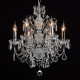 Chandelier chromé crystal 6 ampoules 93 cm 