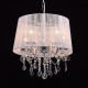 Chandelier chromé elegance 5 ampoules 108 cm 