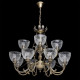 Chandelier laiton classic 12 ampoules 105 cm 
