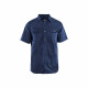 Chemise twill blaklader homme manches courtes - Taille et coloris au choix Marine