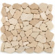 Mosaïque pierre naturelle crush - 30x30x0.8cm - Couleur au choix 