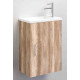 Ensemble meuble lave-mains ancoflash Anconetti - Coloris au choix Cognac