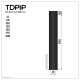 Tdpi1000 conduit double paroi isolé polycombustible longueur 100 cm    noir   ø150 - à l'unité 