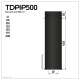 Tdpi500 conduit double paroi isolé polycombustible longueur 50 cm    noir   ø200 - à l'unité 