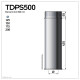 Tdps500 conduit double paroi isolé pour poêle à bois longueur 50 cm       ø150 - à l'unité 
