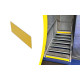Plaque contremarche métal Waccess à coller WATTELEZ 100 x 3000 mm - jaune - 810329J 