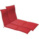 Coussin bain de soleil garden (lot de 2) - Couleur au choix Rouge