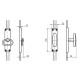 Crémone 3BX MAP MASSARD - Zinc bout inox - 3BX 