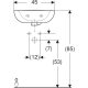 Lave-mains Bastia blanc 501.603.00.1 