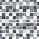 Mosaïque marbre et verre carrée Color - tarif à la plaque de 0,09m² - Couleur au choix Blanc-Gris-Noir