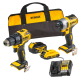 Kit 2 Outils Perceuse Visseuse DCD708 + Visseuse à Chocs DCF787 + 2 batteries (2Ah et 4Ah) + Chargeur + Sac - DEWALT - DCK2078MDR-QW 